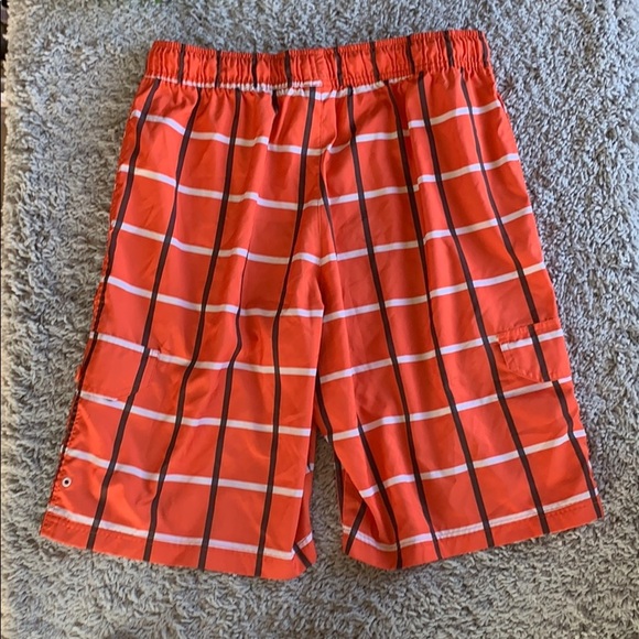Nike swim‎ orange/white shorts - Picture 3 of 6